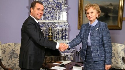 Встреча Дмитрия Медведева с председателем Партии социалистов Республики Молдова Зинаидой Гречаный