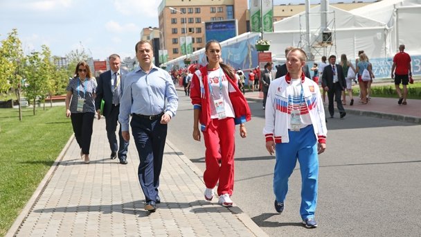 Посещение деревни XXVII Всемирной летней Универсиады 2013 в Казани